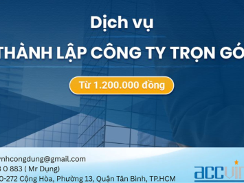 Dịch vụ đăng ký thành lập công ty trọn gói TPHCM