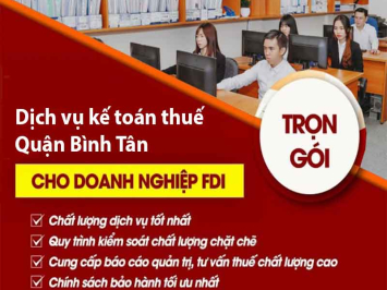 Dịch vụ kế toán thuế Quận Bình Tân