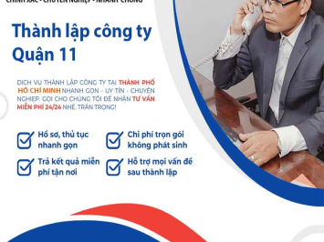 Thành lập công ty Quận 11