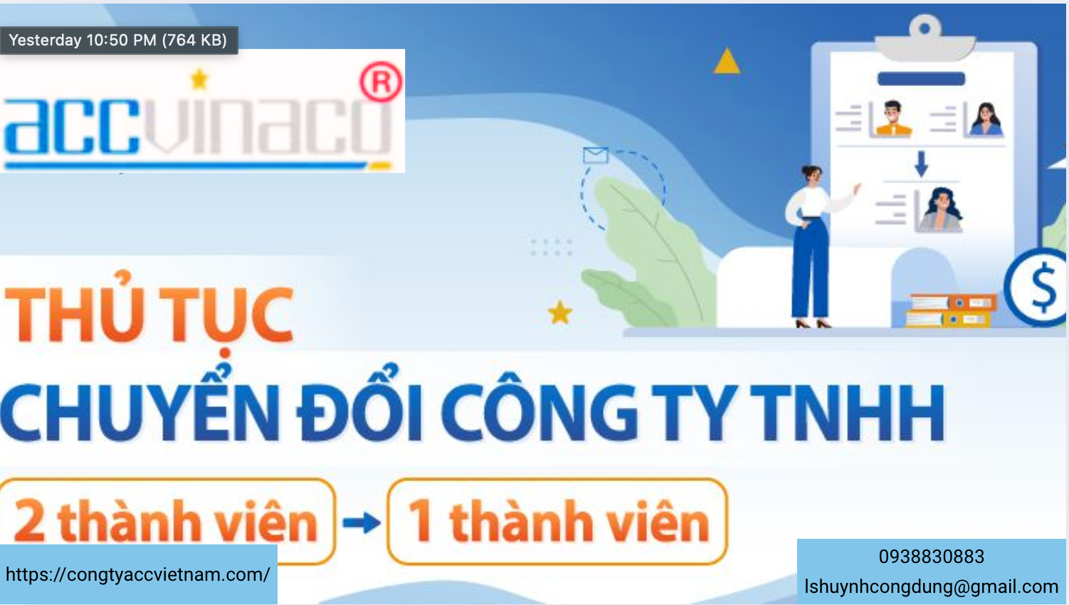 Tư vấn chuyển đổi công ty từ nhiều thành viên sang 1 thành viên