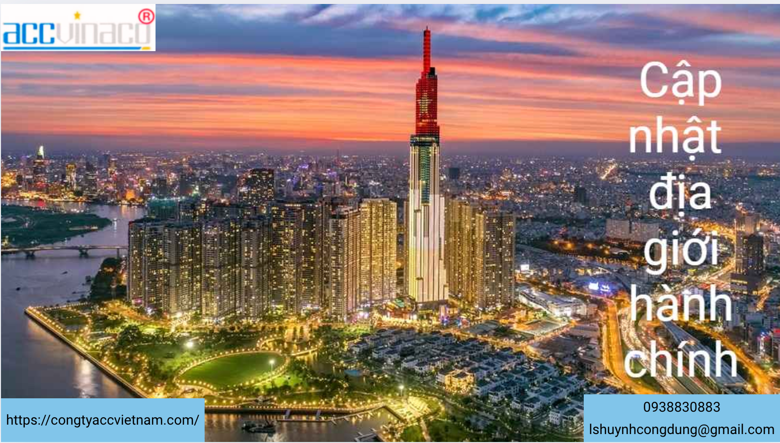 Cập nhật thông tin địa chỉ công ty do thay đổi địa giới hành chính tại Tp. Hồ Chí Minh