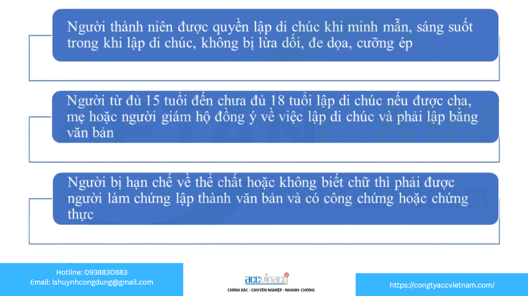 Điều kiện để di chúc có hiệu lực pháp luật