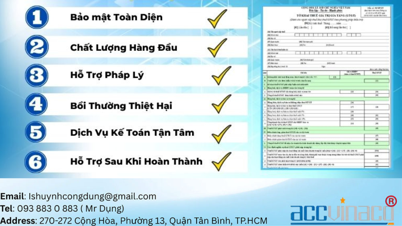 NHẬN LÀM BÁO CÁO THUẾ