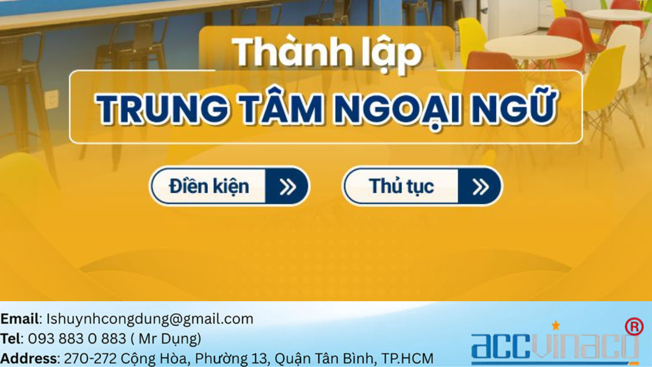 Kết luận thành lập trung tâm ngoại ngữ