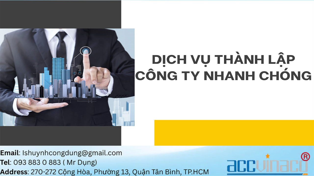 Dịch vụ thành lập công ty trọn gói tại Quận 6 