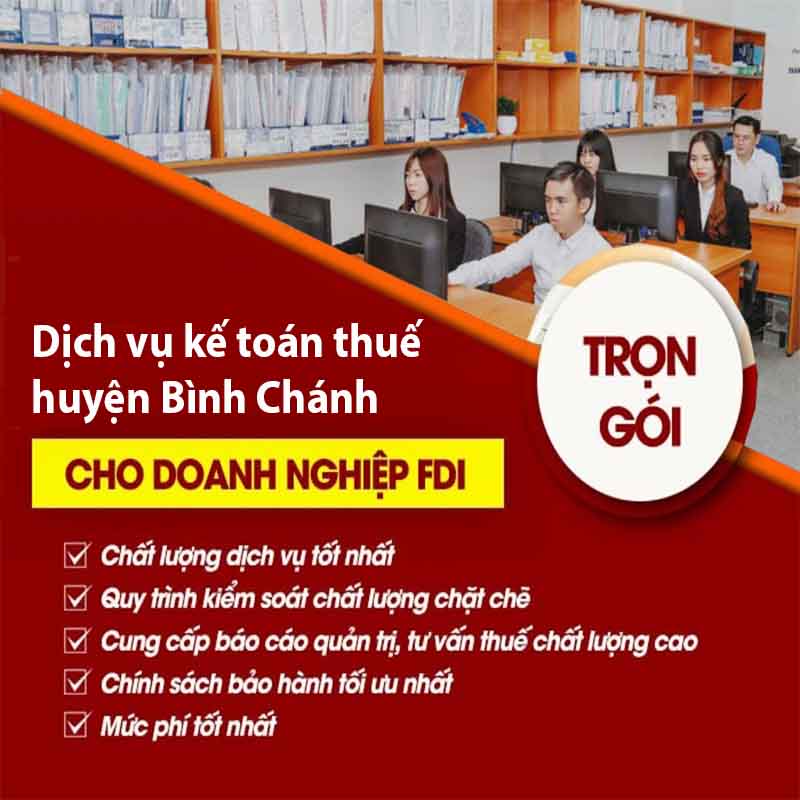 Dịch vụ kế toán thuế huyện Bình Chánh