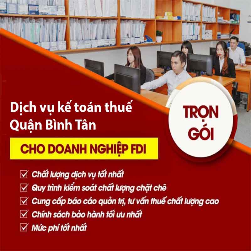 Dịch vụ kế toán thuế Quận Bình Tân