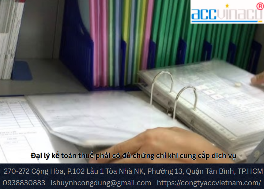 Đại lý kế toán thuế phải có đủ chứng chỉ khi cung cấp dịch vụ