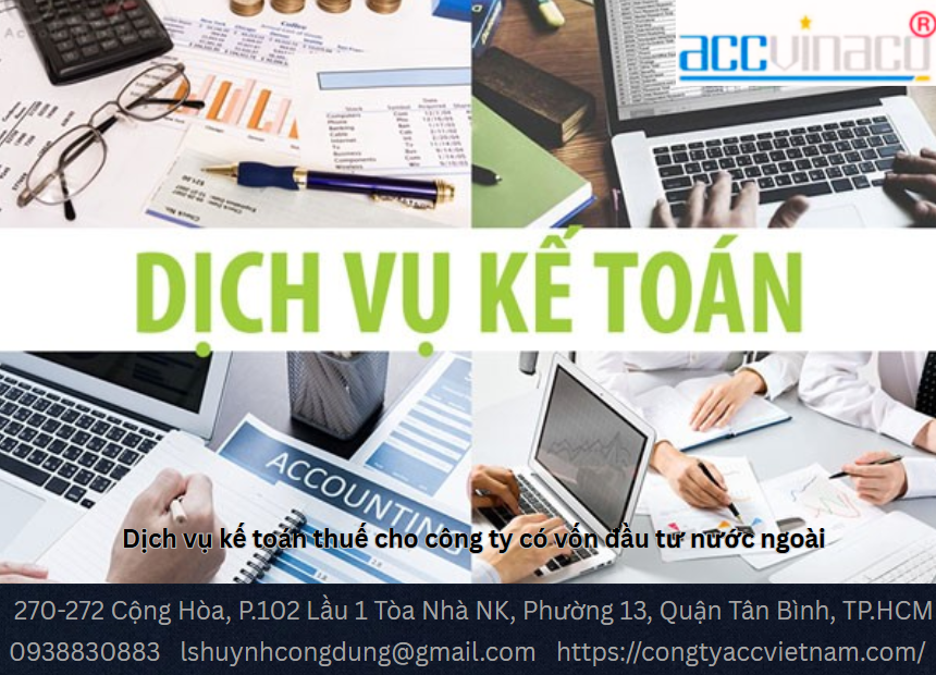Dịch vụ kế toán thuế cho công ty có vốn đầu tư nước ngoài