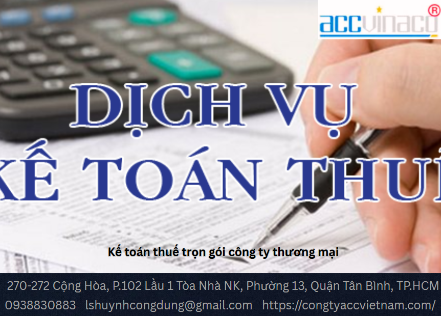 Kế toán thuế trọn gói công ty thương mại